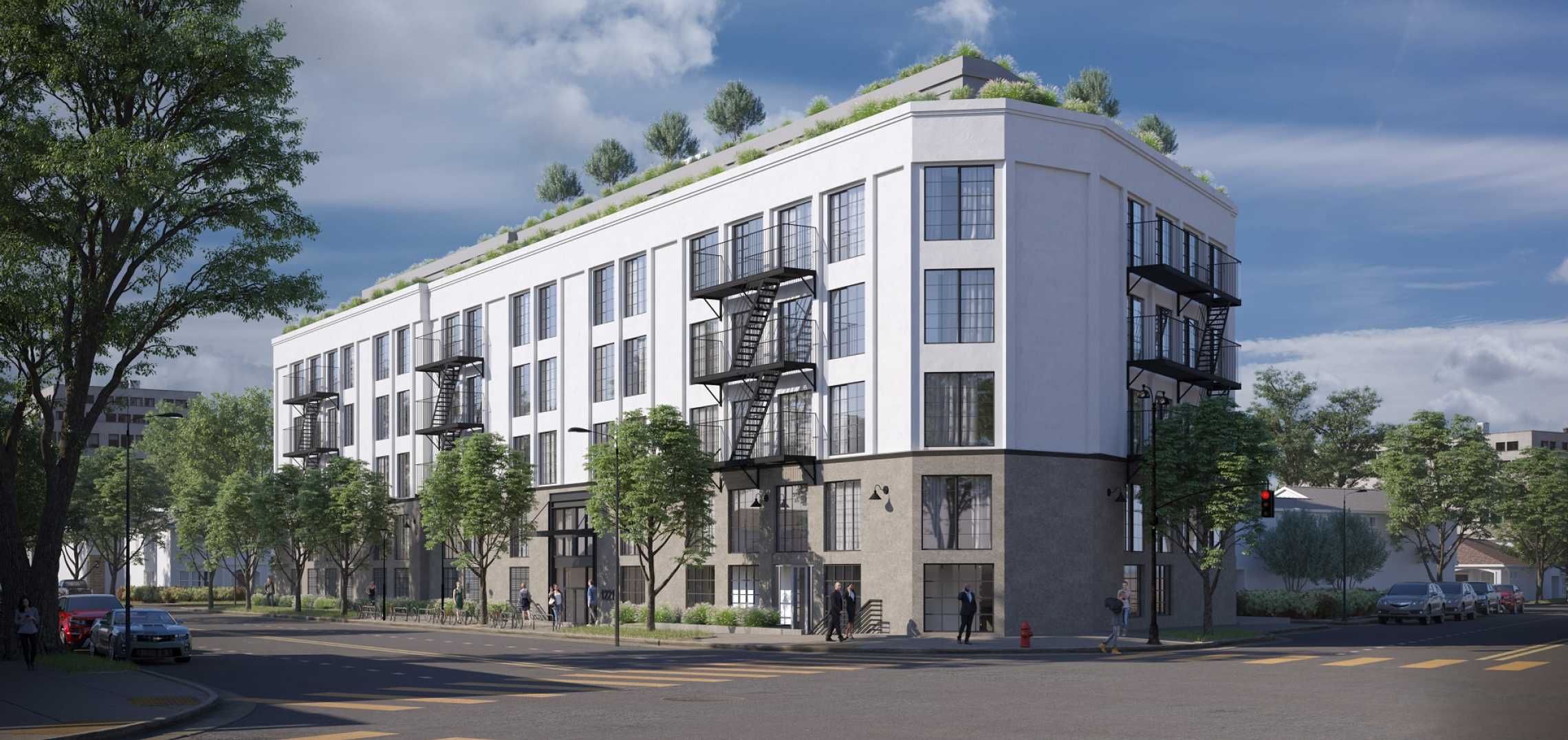 Sixstory, 100unit apartment building rises near Sunset & Fountain